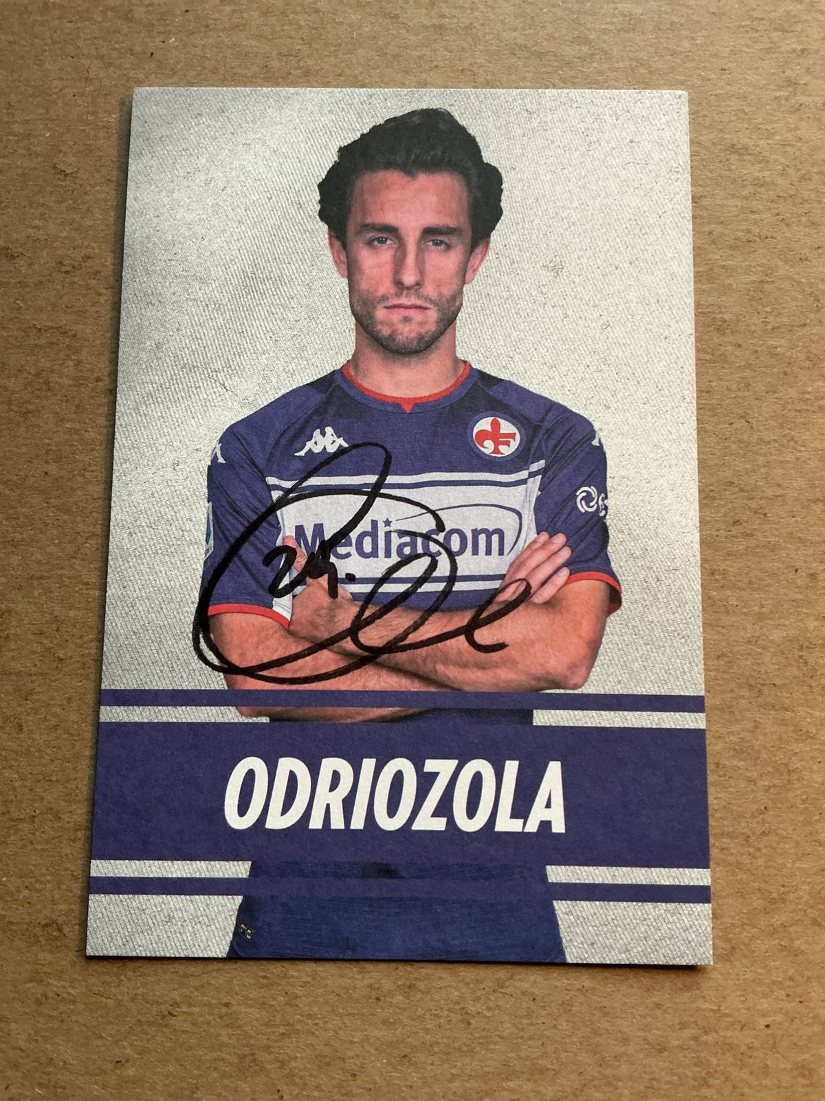 Álvaro Odriozola, Spain 🇪🇸 ACF Fiorentina 2021/22 hand signed - Autographs-World