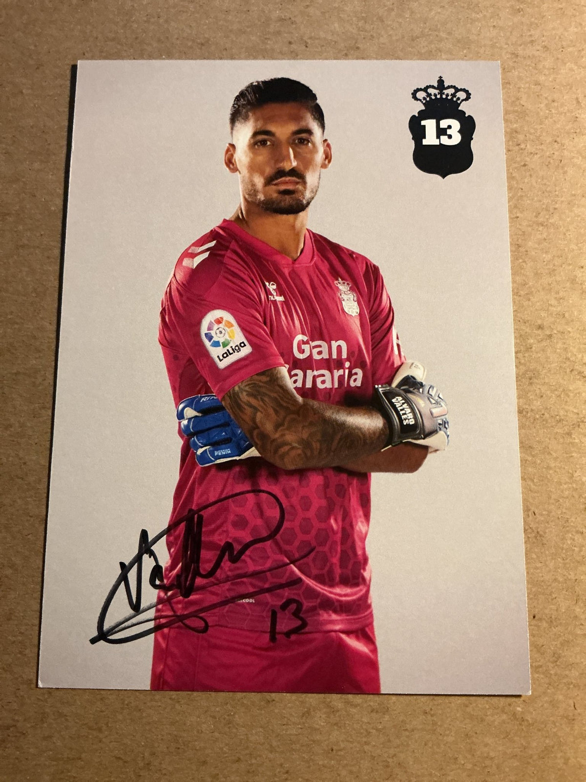 Álvaro Valles, Spain 🇪🇸 UD Las Palmas 2022/23 hand signed - Autographs-World