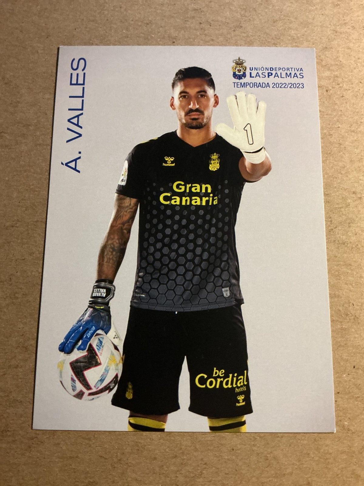 Álvaro Valles, Spain 🇪🇸 UD Las Palmas 2022/23 hand signed - Autographs-World