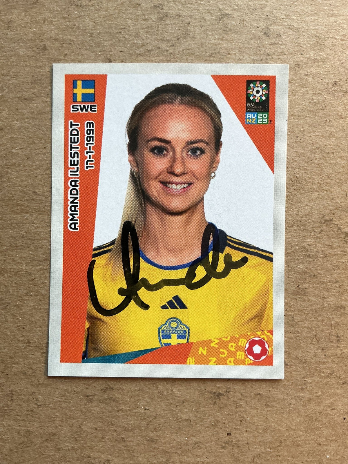 Amanda Ilestedt, Sweden 🇸🇪 FIFA Women’s World Cup 2023 Panini hand signed - Autographs-World