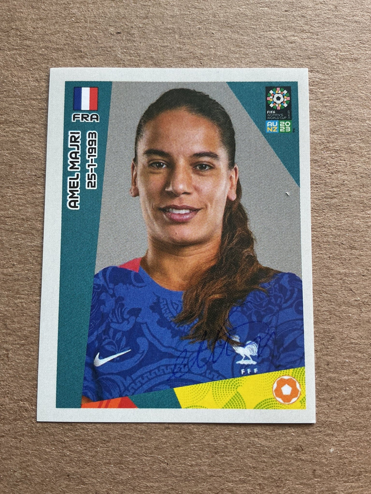 Amel Majri, France 🇫🇷 FIFA Women’s World Cup 2023 Panini hand signed - Autographs-World