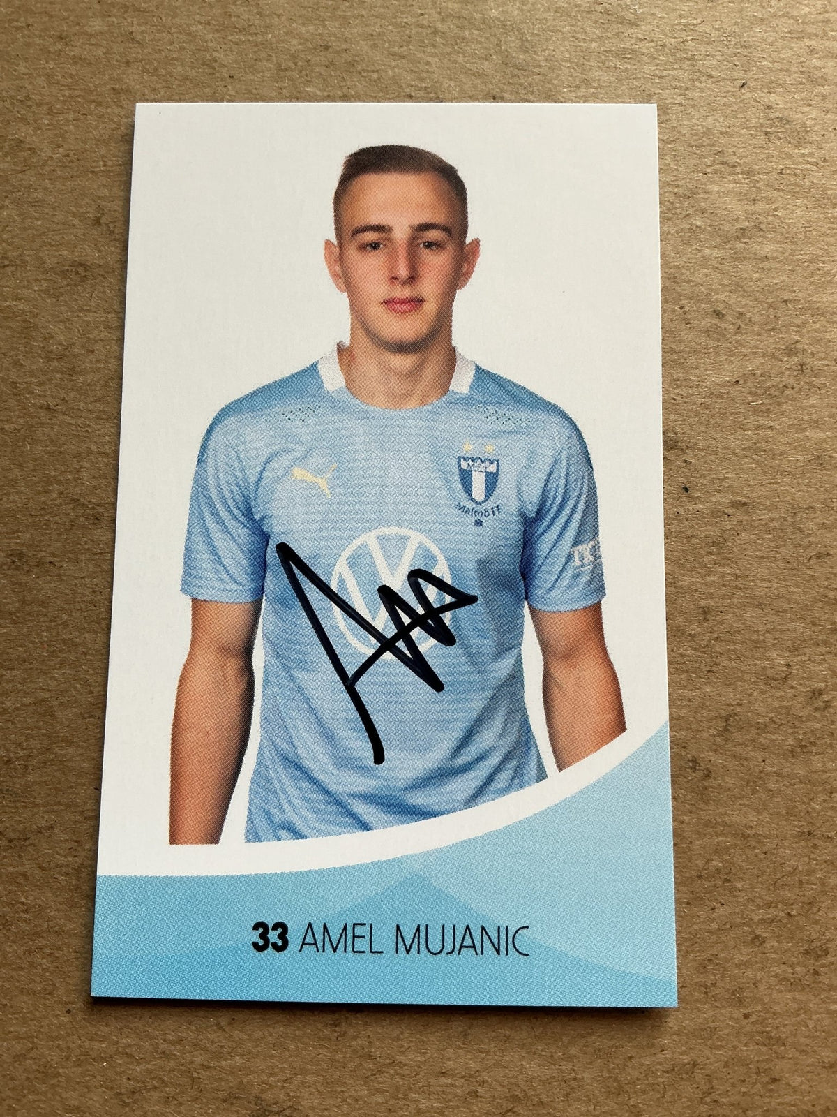 Amel Mujanic, Sweden 🇸🇪 Malmö FF 2020/21 hand signed - Autographs-World