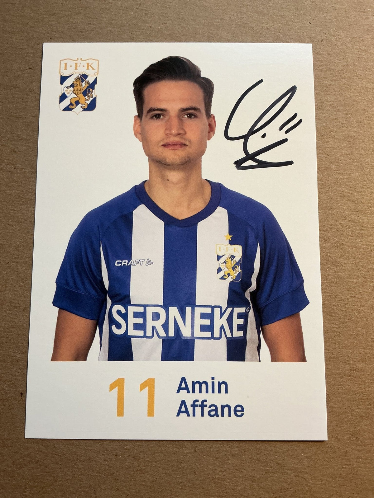Amin Affane, Sweden 🇸🇪 IFK Göteborg 2020/21 hand signed - Autographs-World