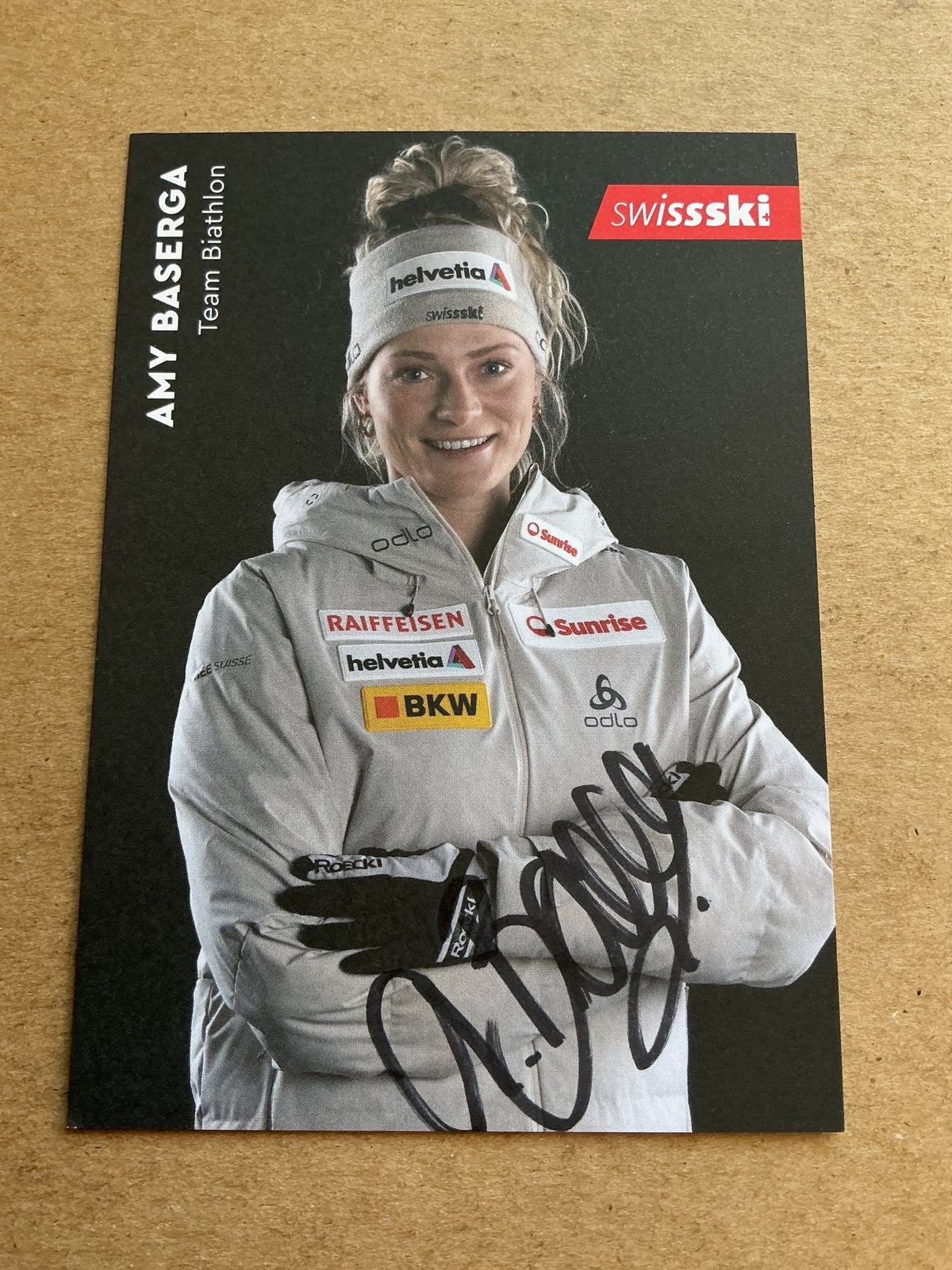 Amy Baserga, Switzerland 🇨🇭 Biathlon Winter 2023/24 hand signed - Autographs-World