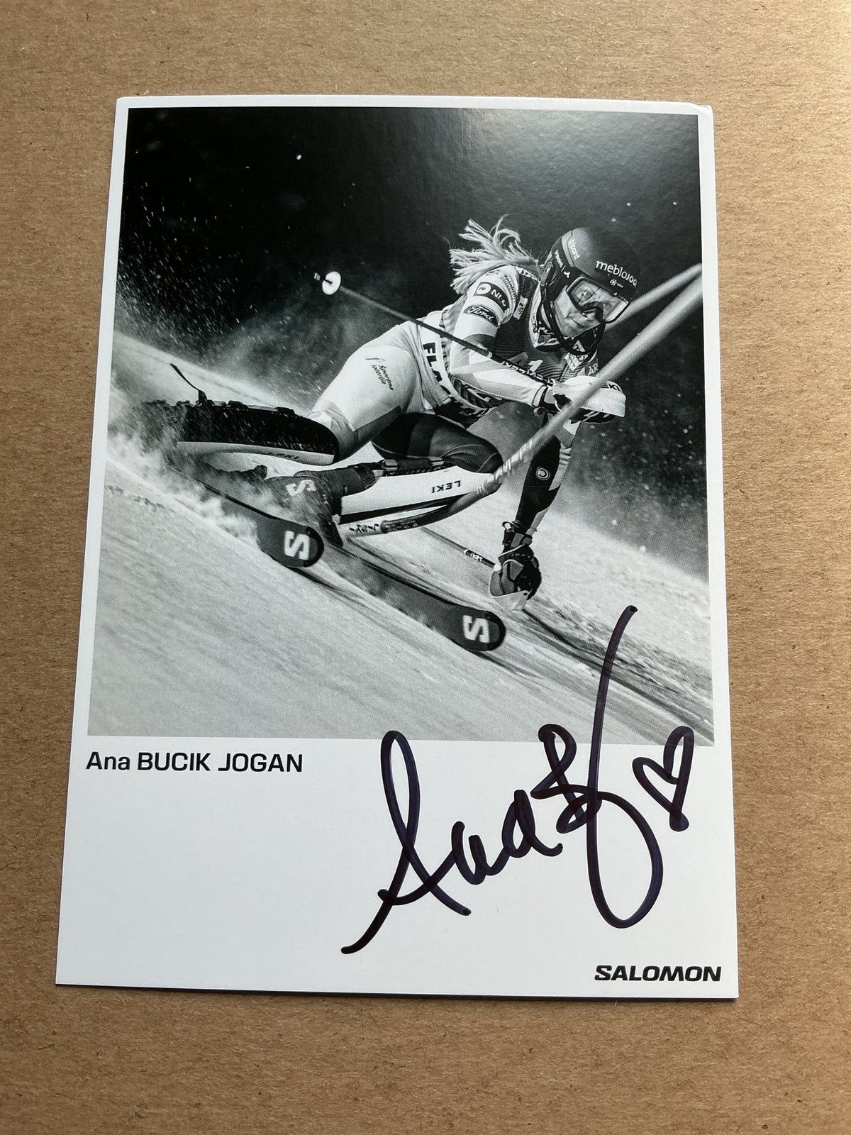 Ana Bucik Jogan, Slovenia 🇸🇮 Alpine Winter Sports 2024/25 hand signed - Autographs-World