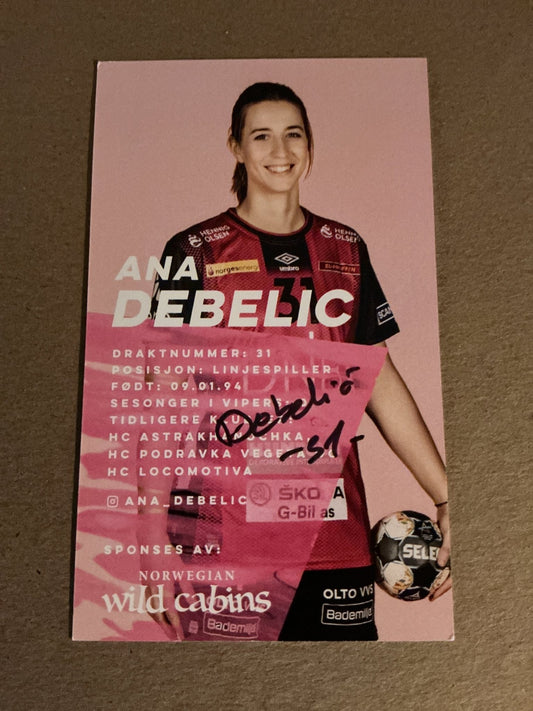 Ana Debelić, Croatia 🇭🇷 Handball Vipers 2021/22 hand signed - Autographs-World