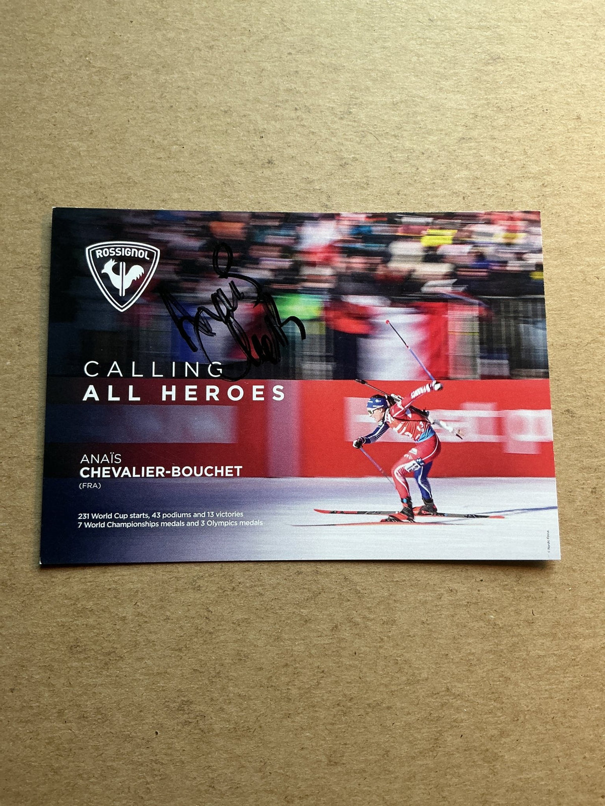 Anaïs Chevalier-Bouchet, France 🇫🇷 Biathlon Winter 2025/26 hand signed - Autographs-World