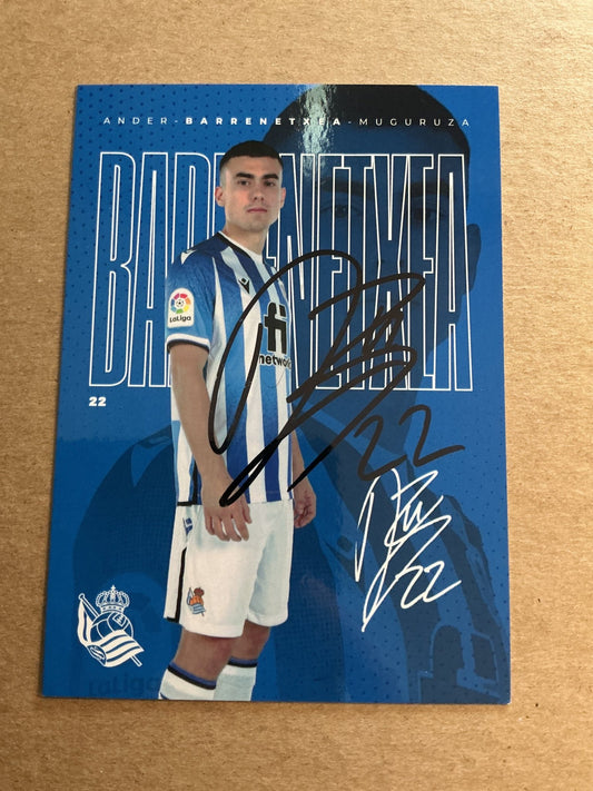 Ander Barrenetxea, Spain 🇪🇸 Real Sociedad 2021/22 hand signed - Autographs-World