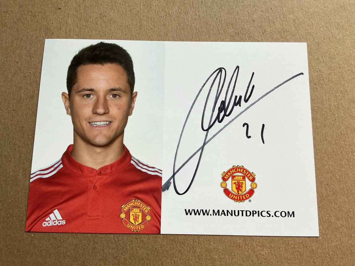 Ander Herrera, Spain 🇪🇸 Manchester United 2017/18 hand signed - Autographs-World