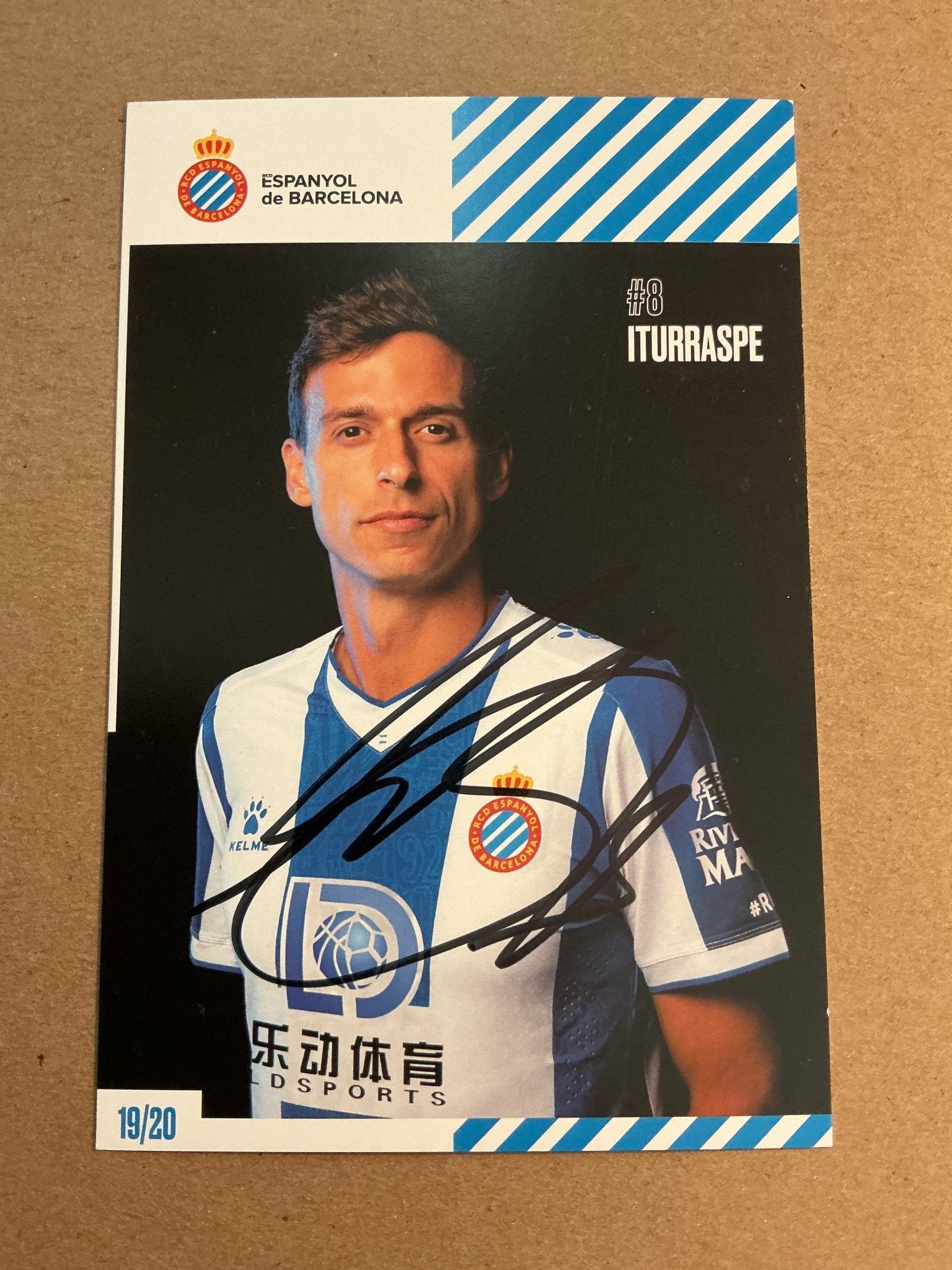 Ander Iturraspe, Spain 🇪🇸 Espanyol Barcelona 2019/20 hand signed - Autographs-World