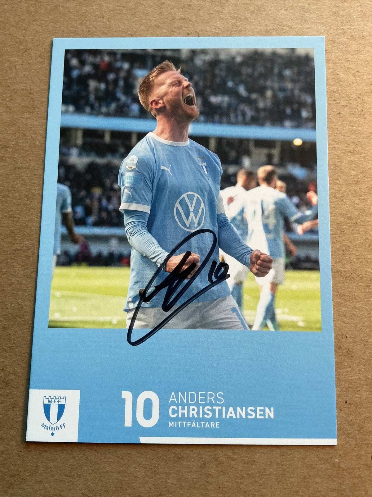 Anders Christiansen, Denmark 🇩🇰 Malmö FF 2023/24 hand signed - Autographs-World