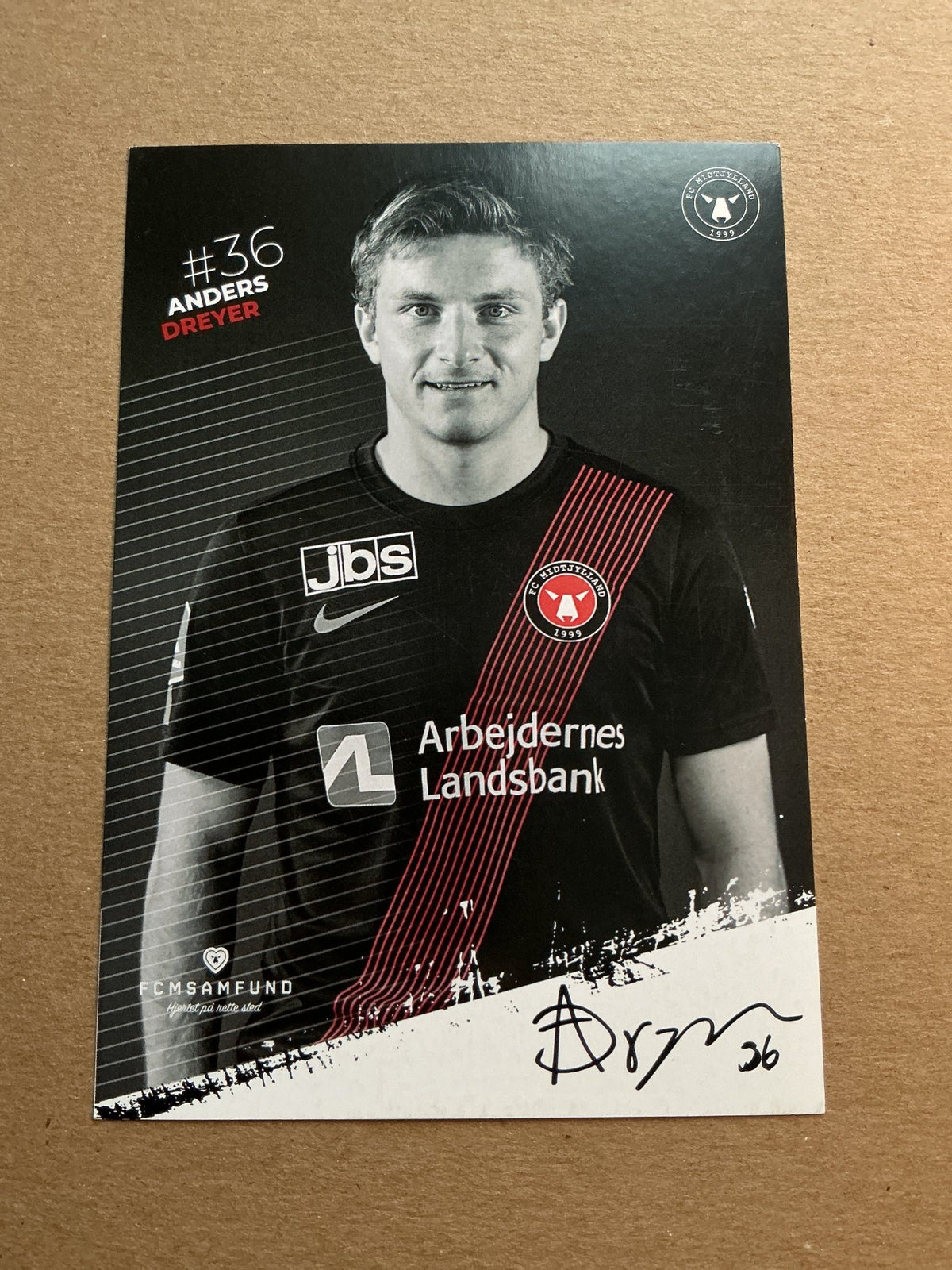 Anders Dreyer, Denmark 🇩🇰 FC Midtjylland 2020/21 hand signed - Autographs-World