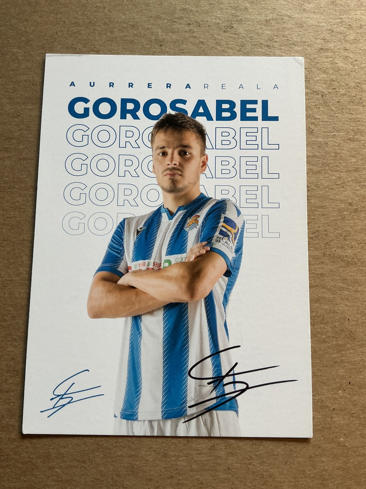 Andoni Gorosabel, Spain 🇪🇸 Real Sociedad 2019/20 hand signed - Autographs-World