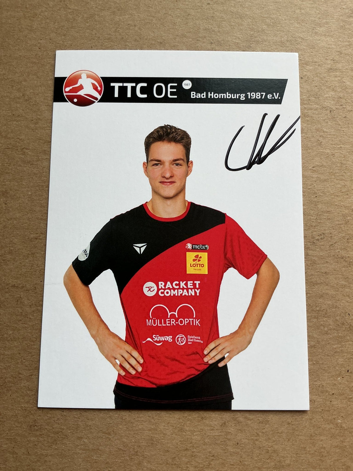 Andras Csaba, Hungary 🇭🇺 Table Tennis Sports 2024 hand signed - Autographs-World