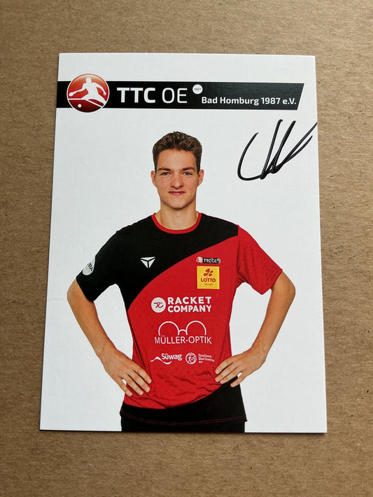 Andras Csaba, Hungary 🇭🇺 Table Tennis Sports 2024 hand signed - Autographs-World