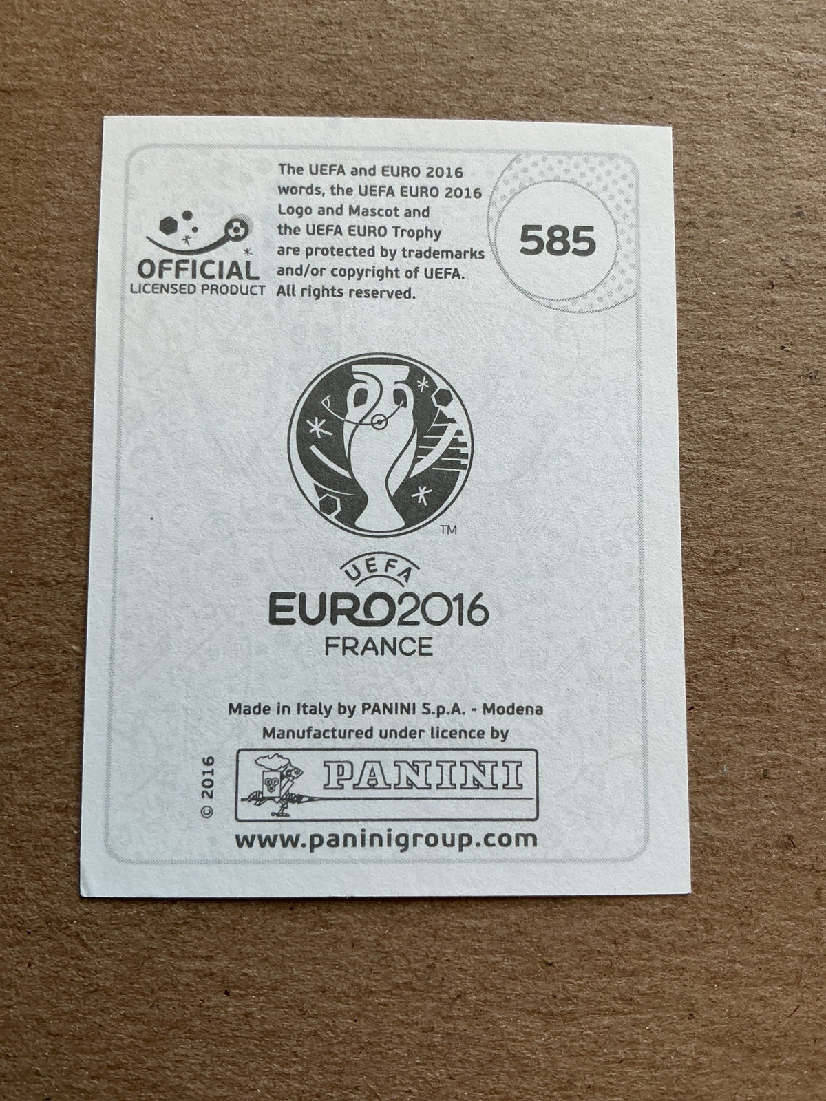 André André, Portugal 🇵🇹 UEFA Euro 2016 Panini hand signed - Autographs-World