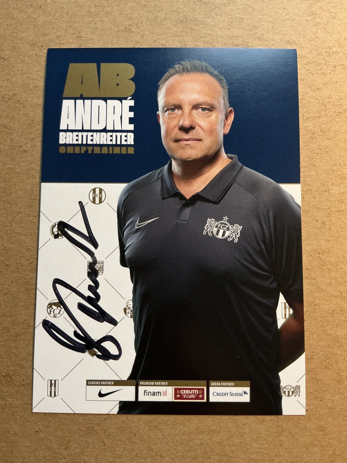 André Breitenreiter, Germany 🇩🇪 FC Zürich 2021/22 hand signed - Autographs-World
