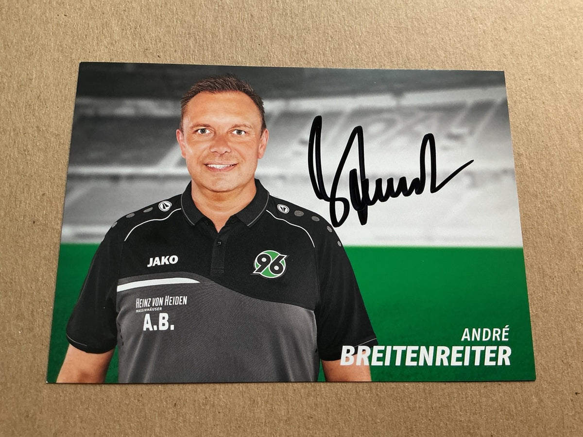 André Breitenreiter, Germany 🇩🇪 Hannover 96 2018/19 hand signed - Autographs-World