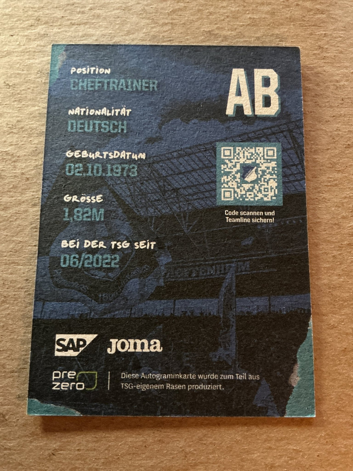 André Breitenreiter, Germany 🇩🇪 TSG 1899 Hoffenheim 2022/23 hand signed - Autographs-World