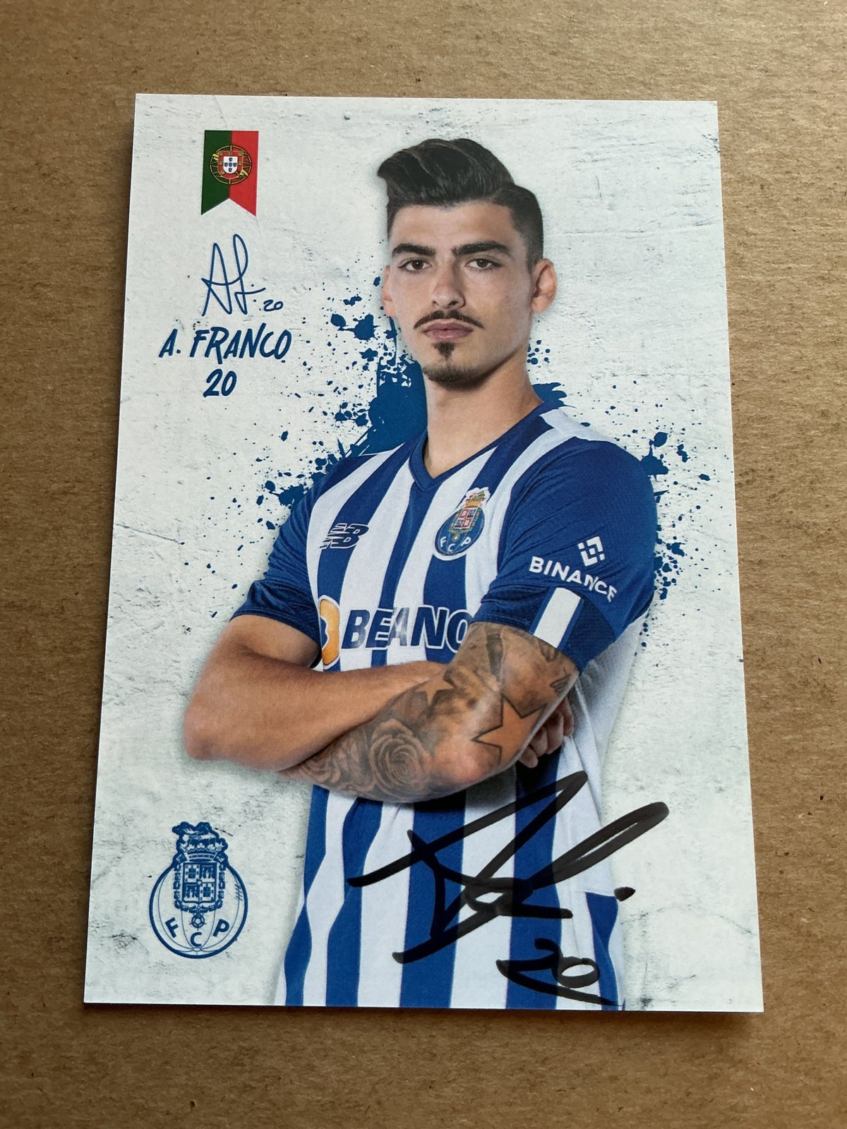 André Franco, Portugal 🇵🇹 FC Porto 2022/23 hand signed - Autographs-World