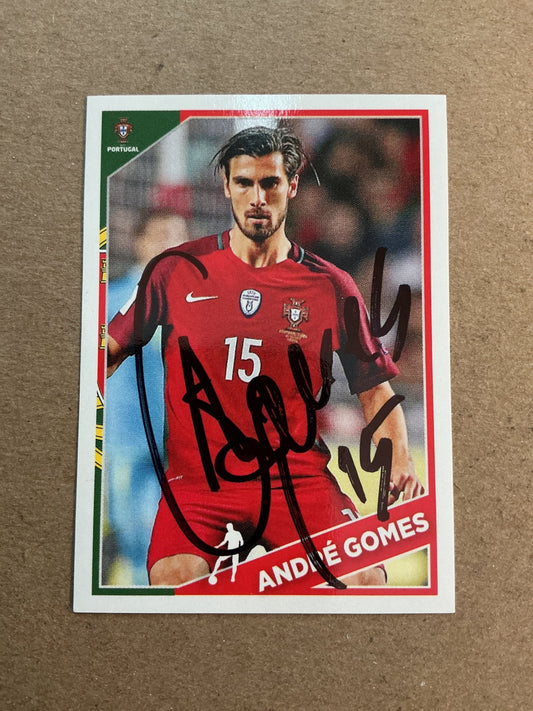 André Gomes, Portugal 🇵🇹 UEFA Euro 2016 Panini hand signed - Autographs-World