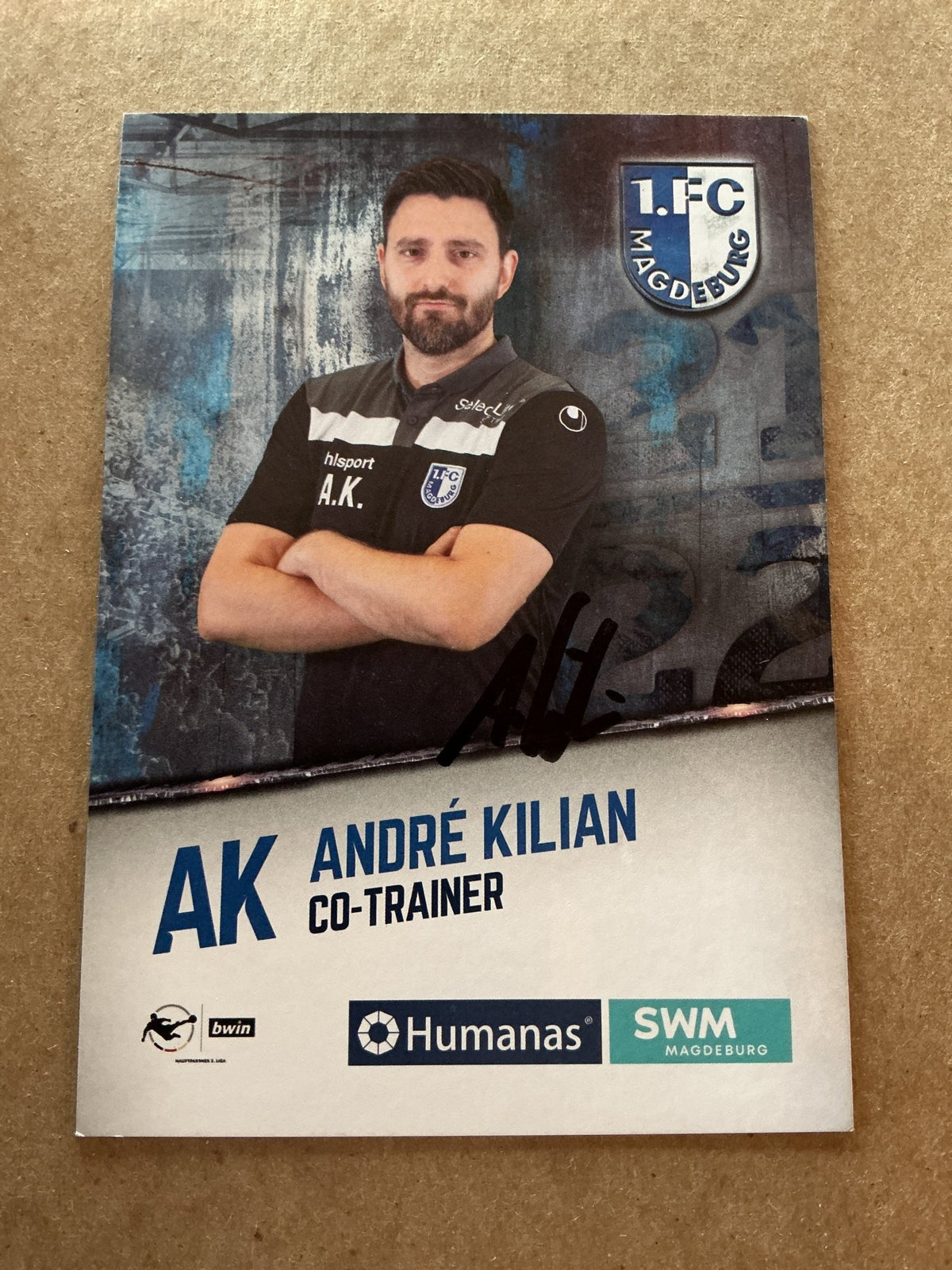 André Kilian, Germany 🇩🇪 1.FC Magdeburg 2021/22 hand signed - Autographs-World
