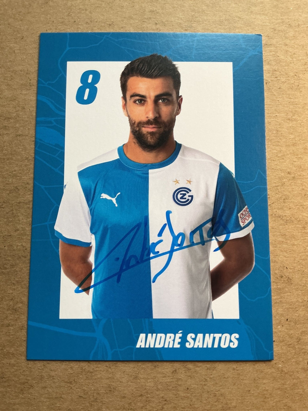André Santos, Portugal 🇵🇹 Grasshopper Club Zürich 2020/21 hand signed - Autographs-World