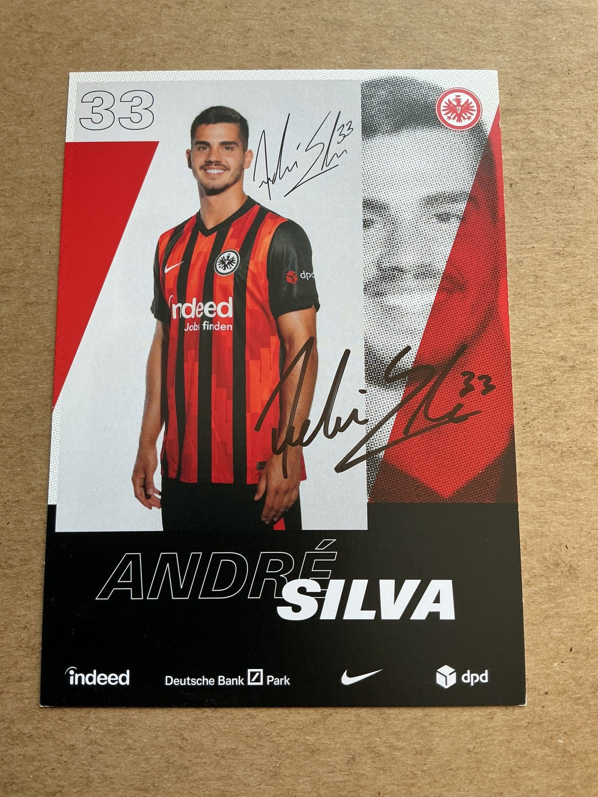André Silva, Portugal 🇵🇹 Eintracht Frankfurt 2020/21 hand signed - Autographs-World
