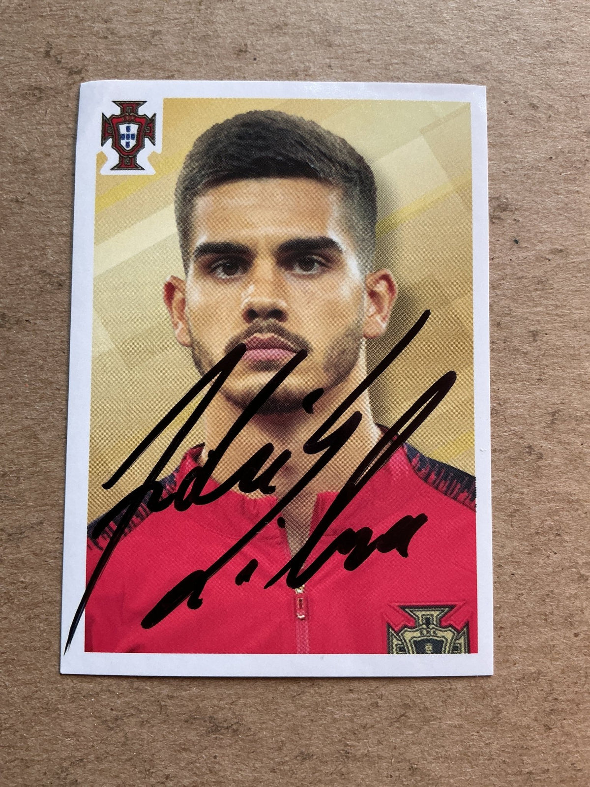 André Silva, Portugal 🇵🇹 FIFA World Cup 2018 Panini hand signed - Autographs-World