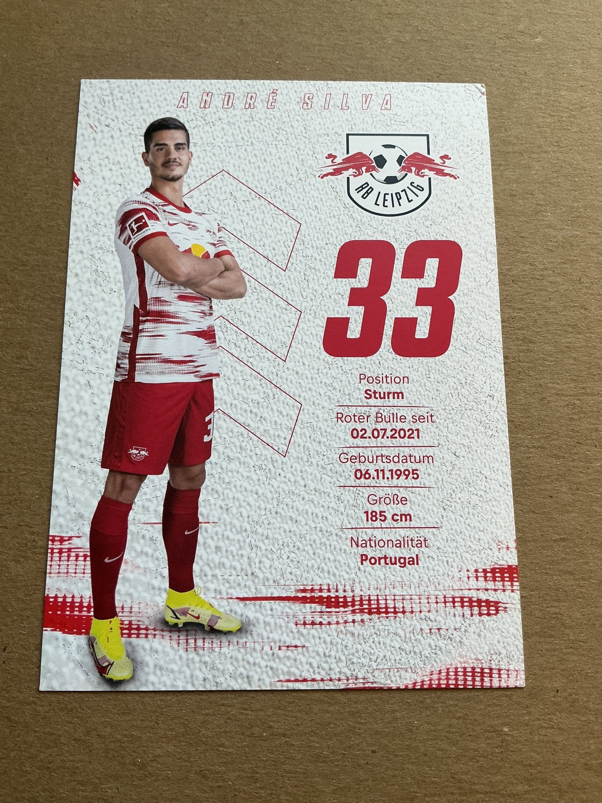 André Silva, Portugal 🇵🇹 RB Leipzig 2021/22 hand signed - Autographs-World