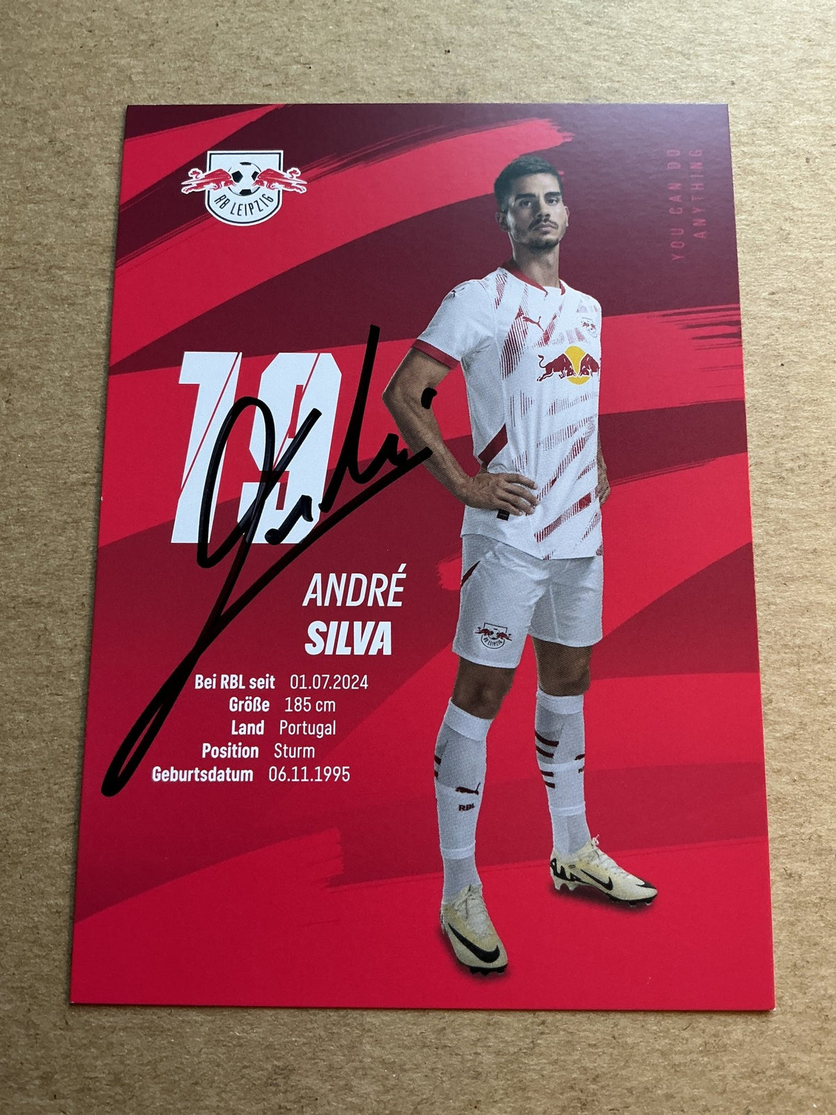 Andre Silva, Portugal 🇵🇹 RB Leipzig 2024/25 hand signed - Autographs-World