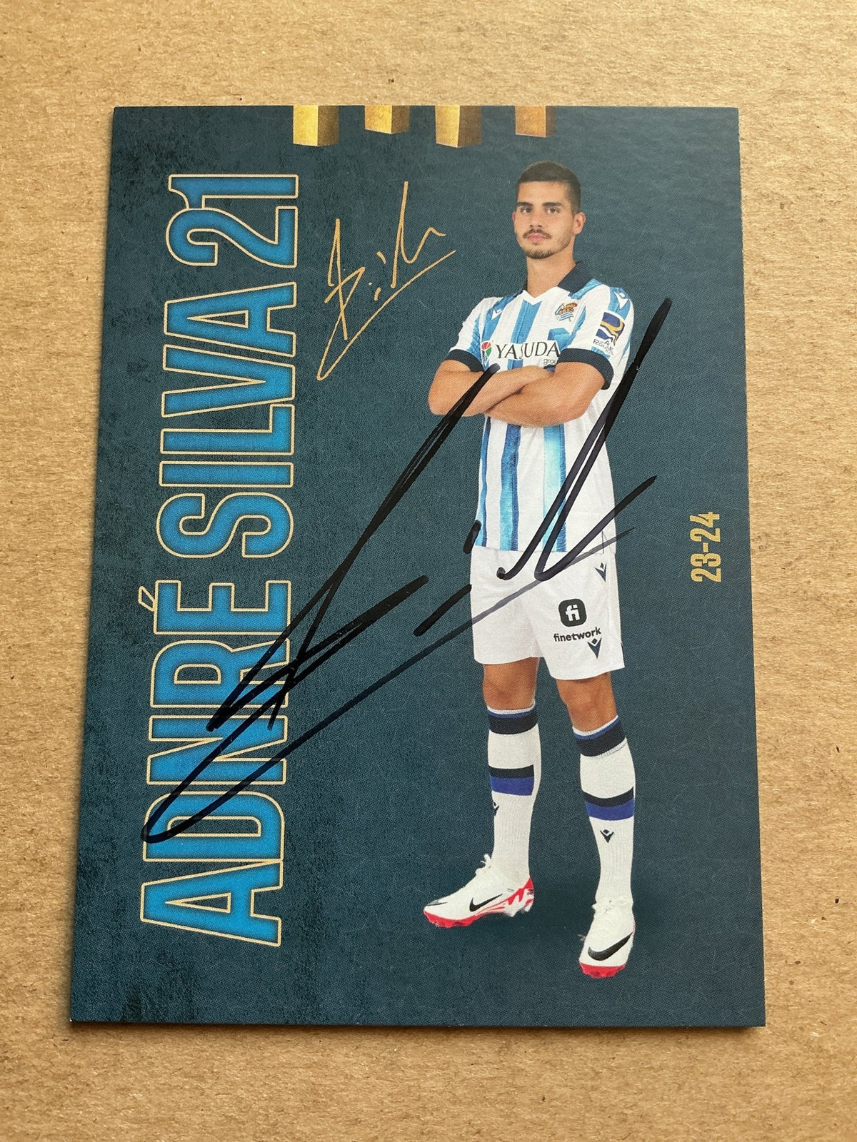 André Silva, Portugal 🇵🇹 Real Sociedad 2023/24 hand signed - Autographs-World
