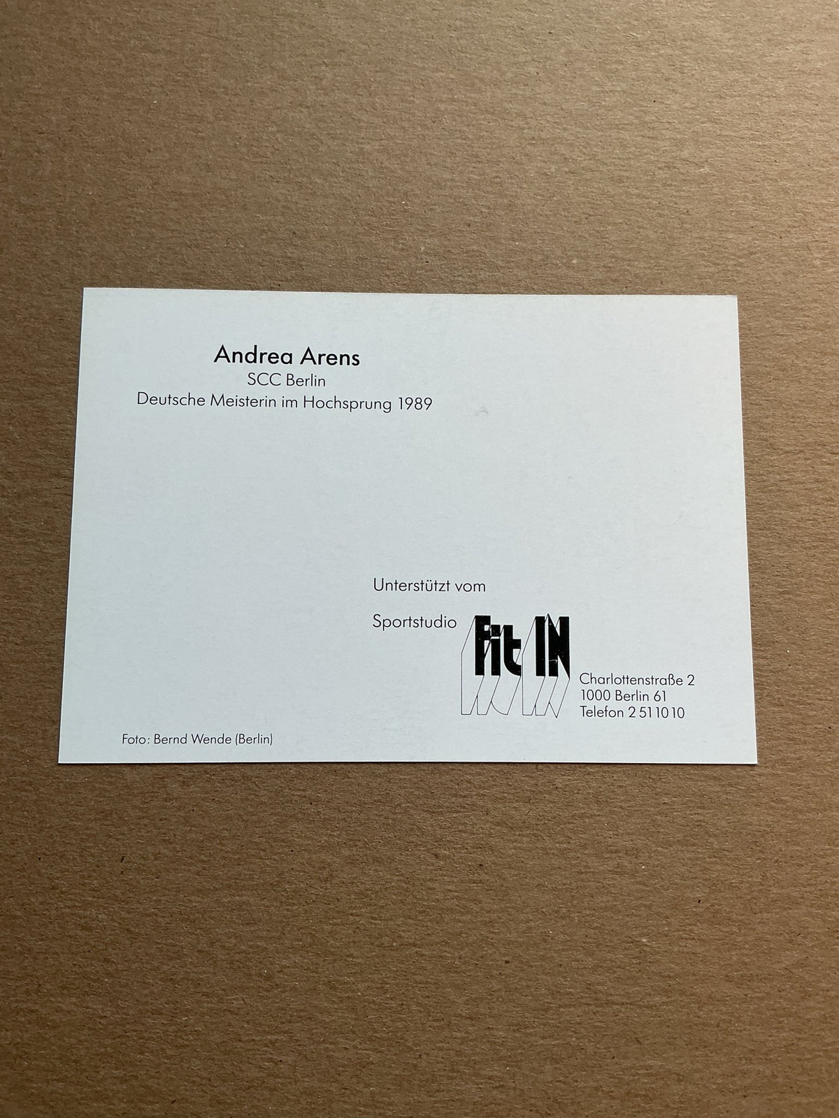 Andrea Arens, Germany 🇩🇪 Athletics Summer Olympics hand signed - Autographs-World
