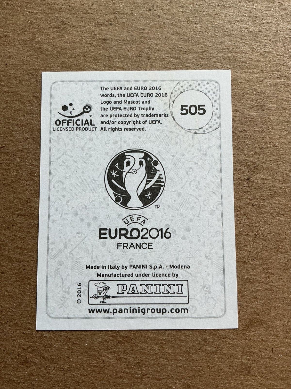 Andrea Pirlo, Italy 🇮🇹 UEFA Euro 2016 Panini hand signed - Autographs-World