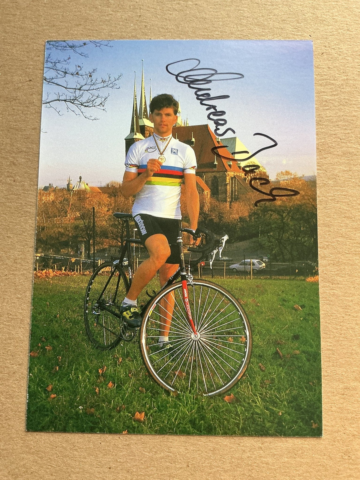 Andreas Bach, Germany 🇩🇪 Cycling Summer Olympics hand signed - Autographs-World