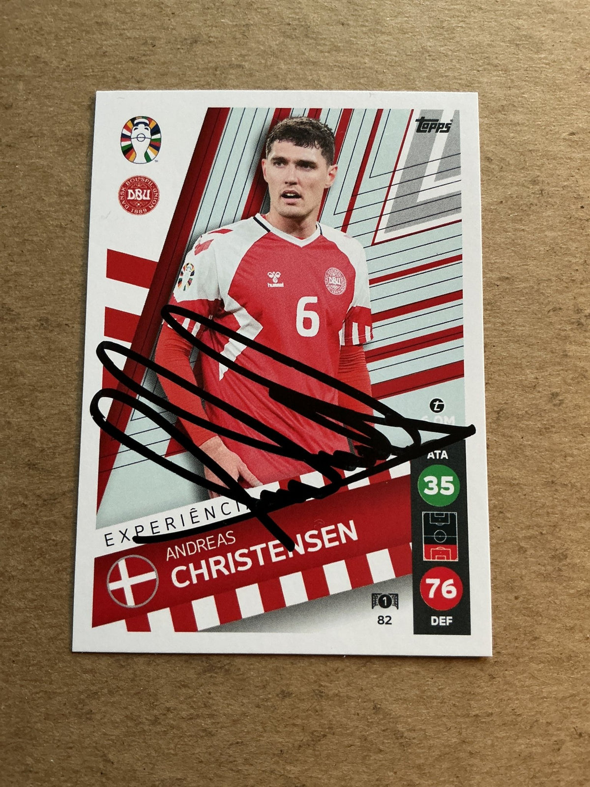 Andreas Christensen, Denmark 🇩🇰 UEFA Euro 2024 hand signed - Autographs-World