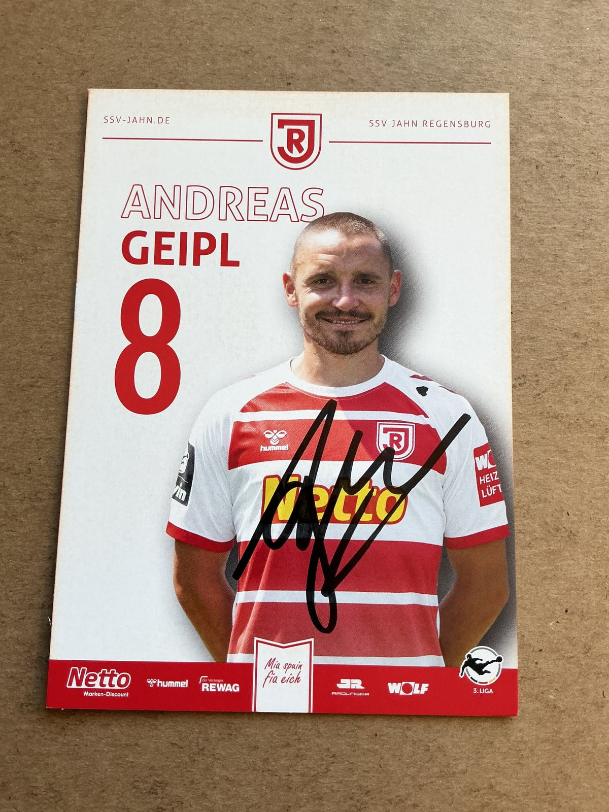 Andreas Geipl, Germany 🇩🇪 SSV Jahn Regensburg 2023/24 hand signed - Autographs-World