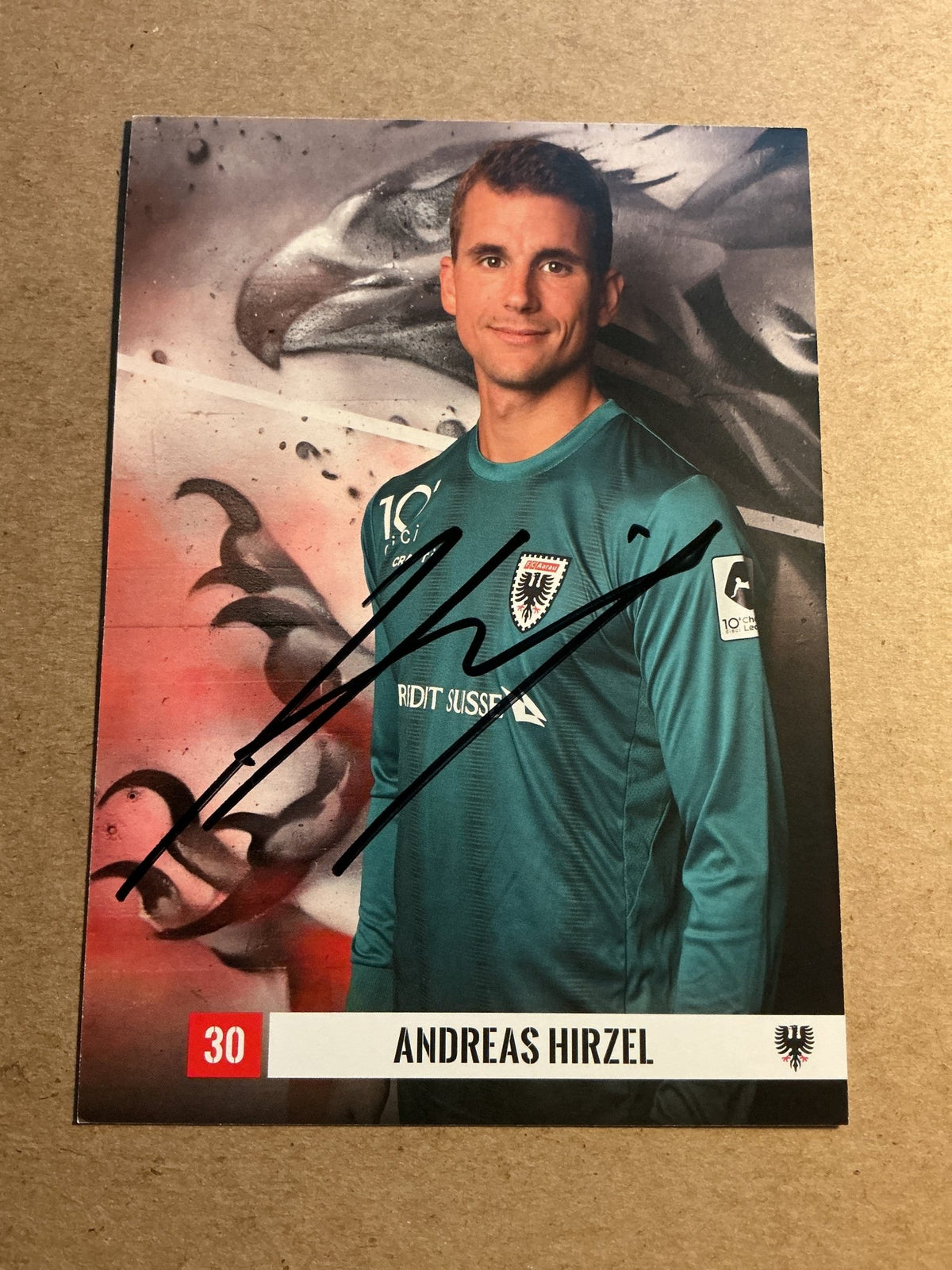 Andreas Hirzel, Switzerland 🇨🇭FC Aarau 2023/24 hand signed - Autographs-World
