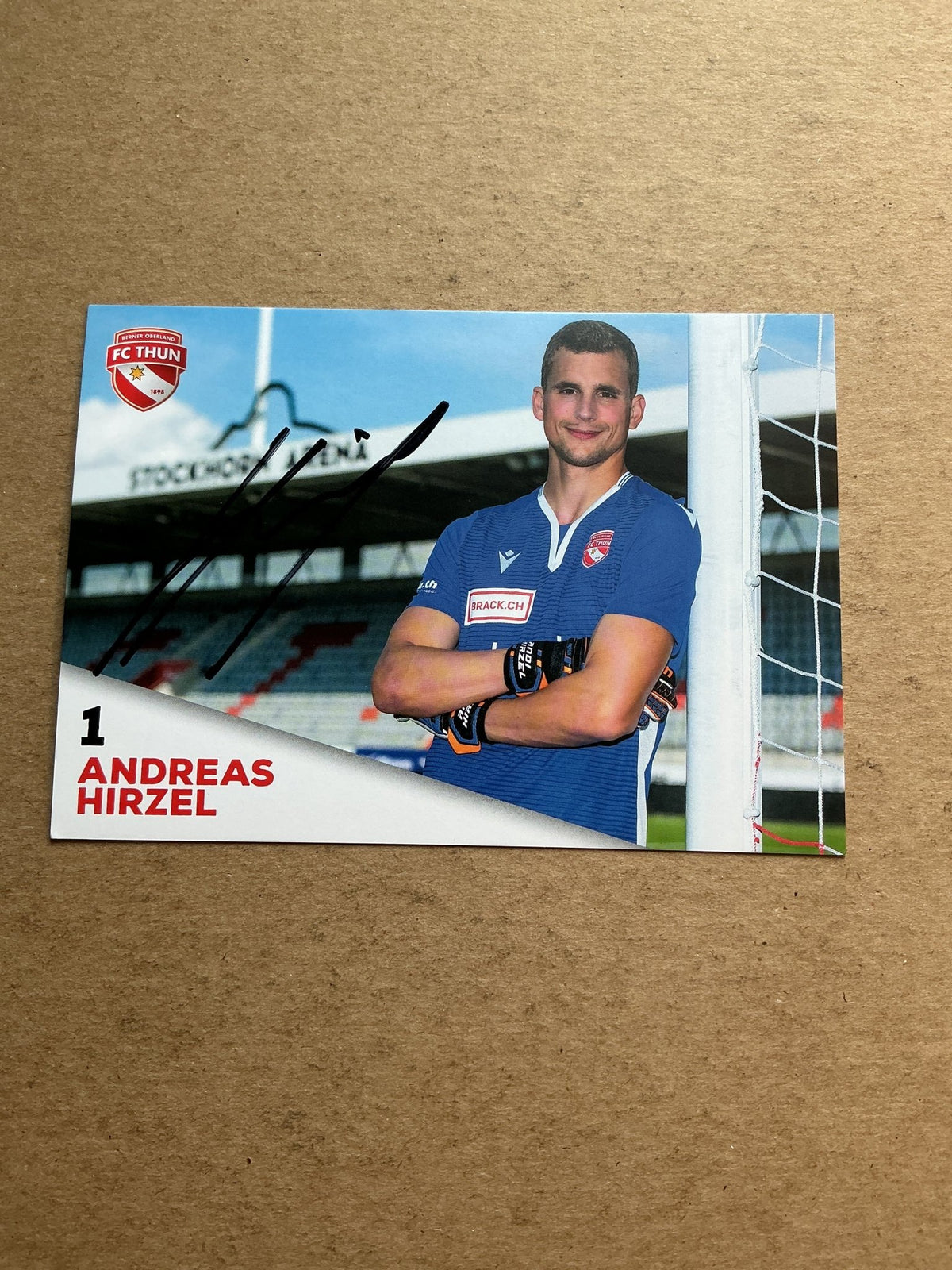 Andreas Hirzel, Switzerland 🇨🇭 FC Thun 2020/21 hand signed - Autographs-World