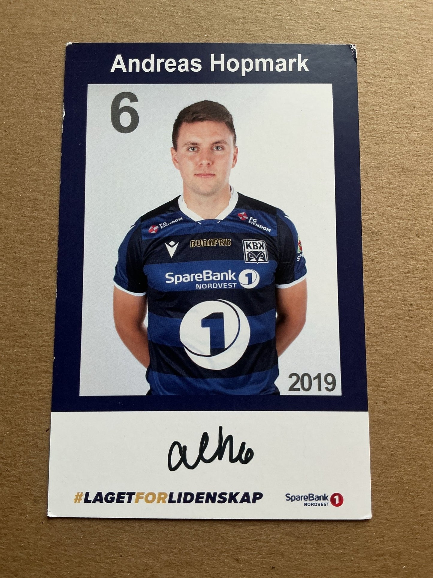 Andreas Hopmark, Norway 🇳🇴 Kristiansund BK 2019/20 hand signed - Autographs-World