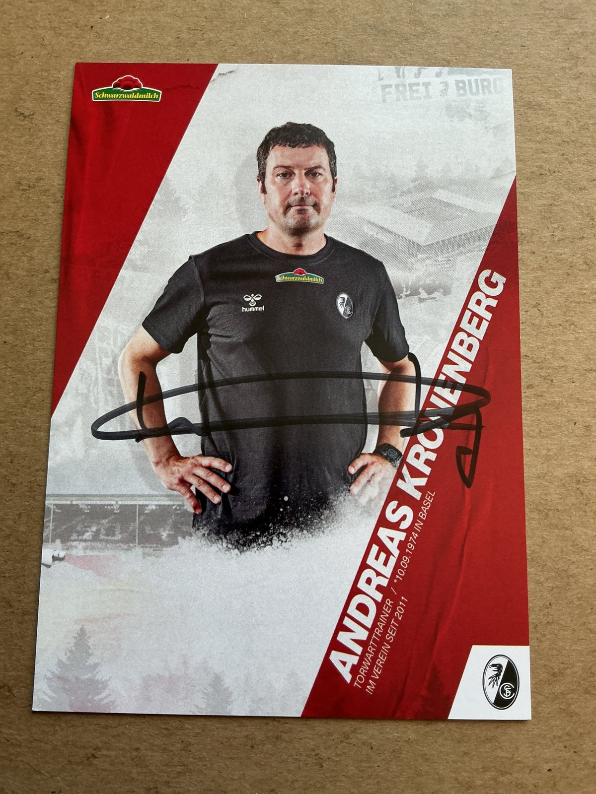 Andreas Kronenberg, Germany 🇩🇪 SC Freiburg 2020/21 hand signed - Autographs-World