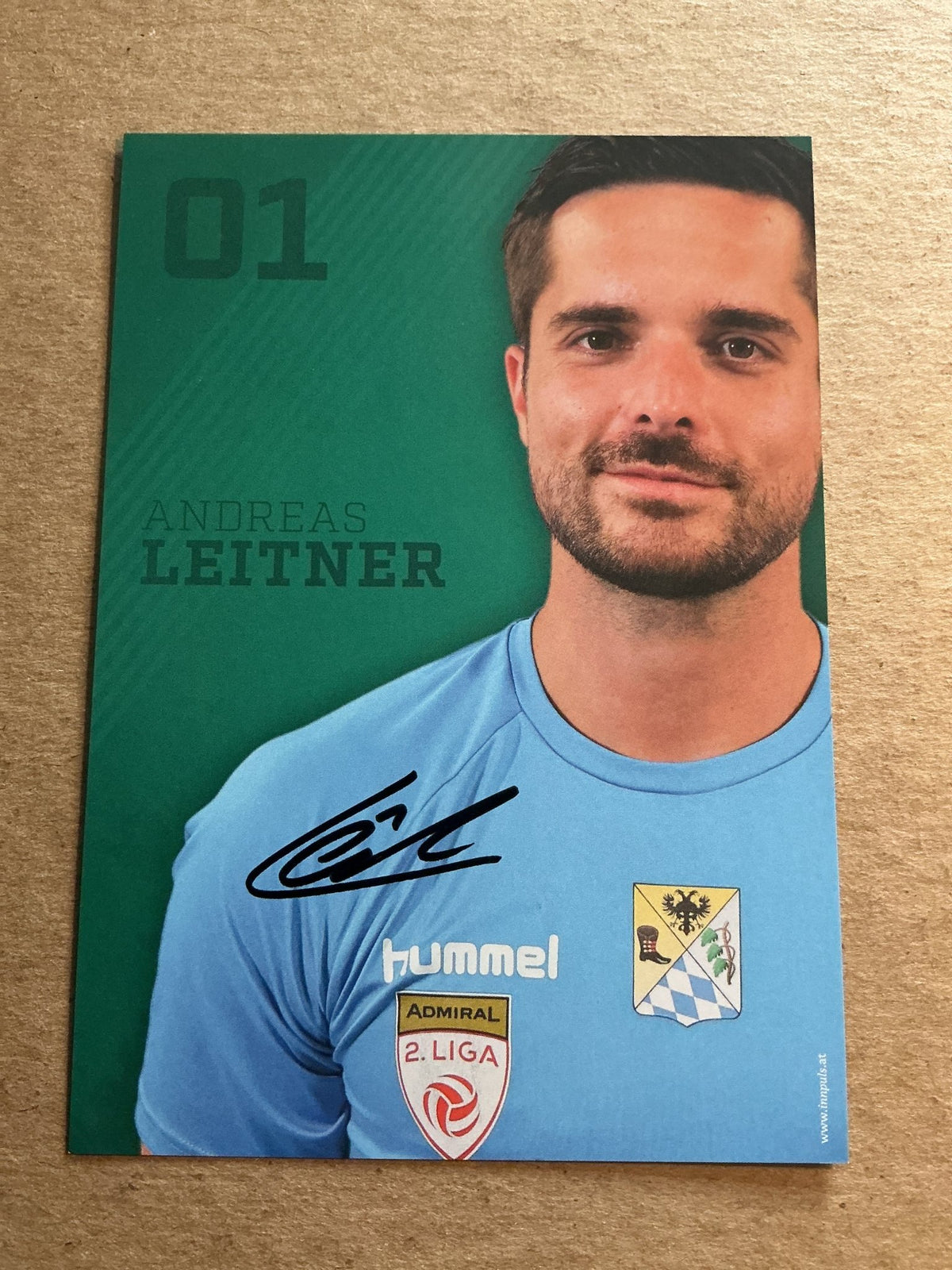 Andreas Leitner, Austria 🇦🇹 SV Ried 2024/25 hand signed - Autographs-World