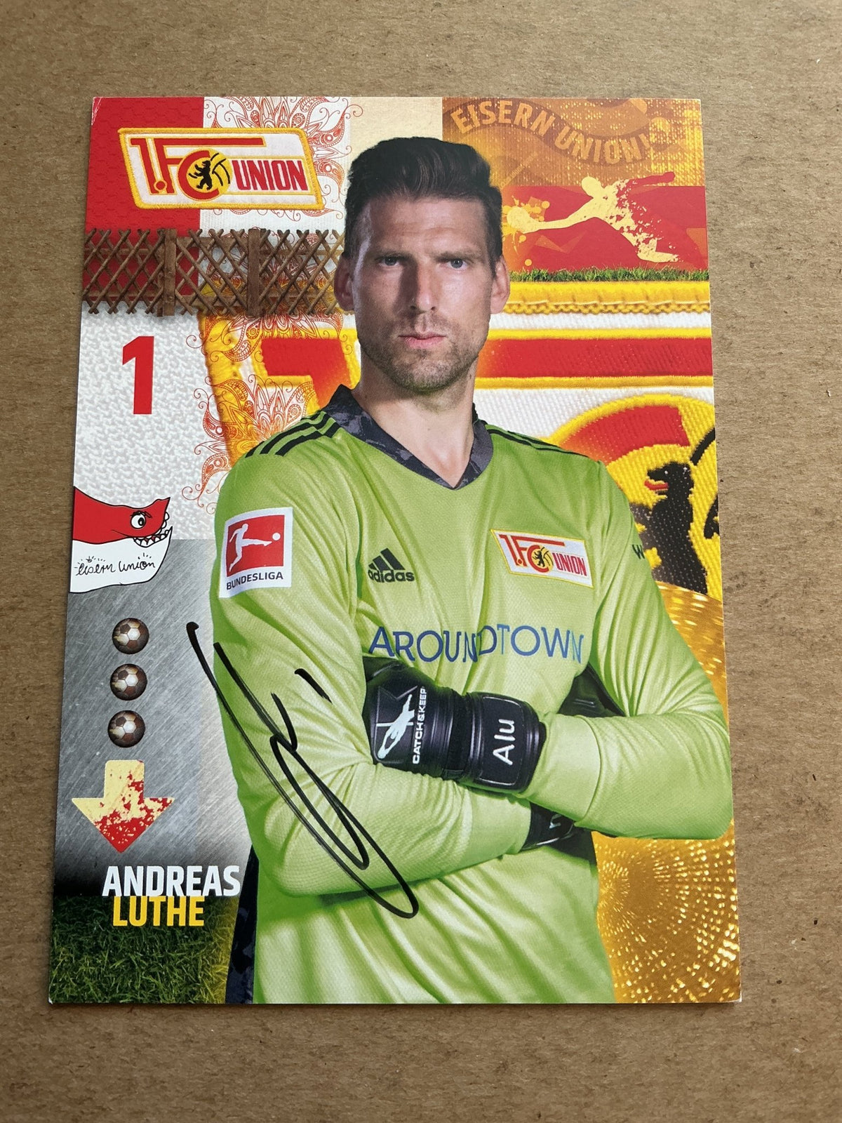 Andreas Luthe, Germany 🇩🇪 1.FC Union Berlin 2020/21 hand signed - Autographs-World
