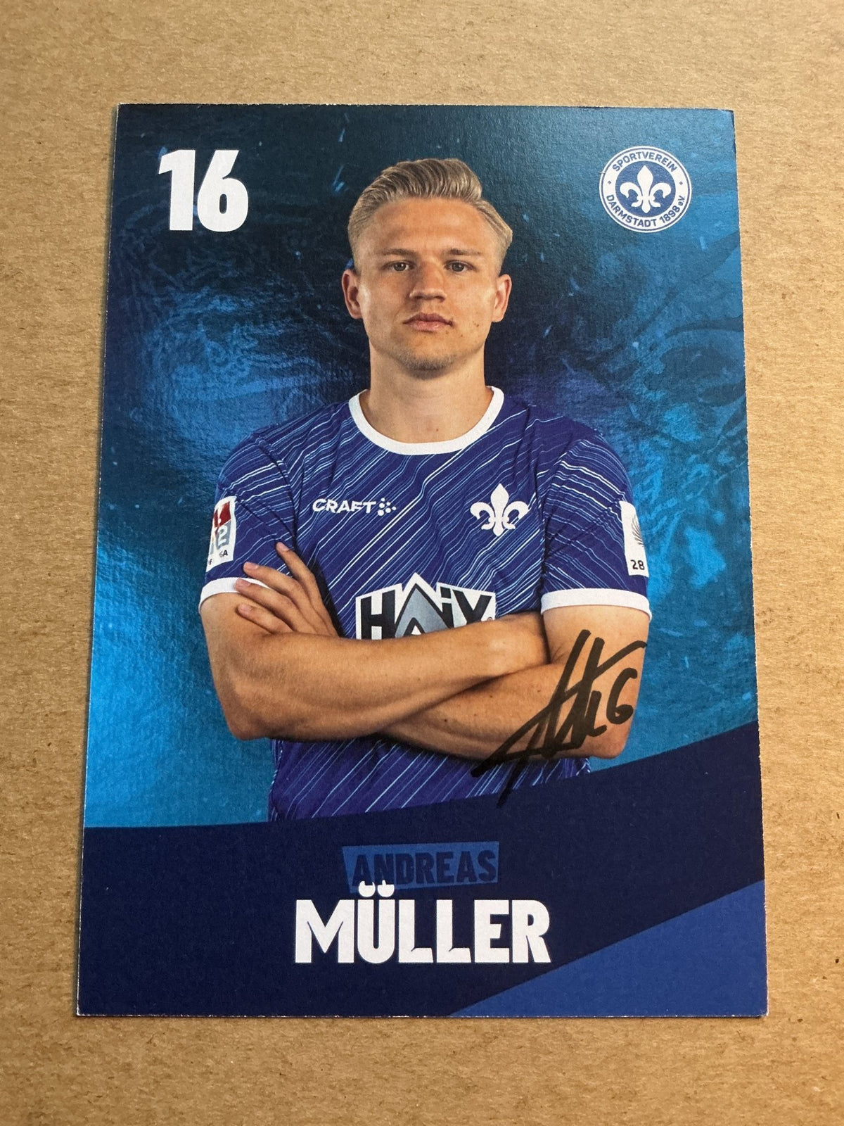Andreas Müller, Germany 🇩🇪 SV Darmstadt 98 2023/24 hand signed - Autographs-World