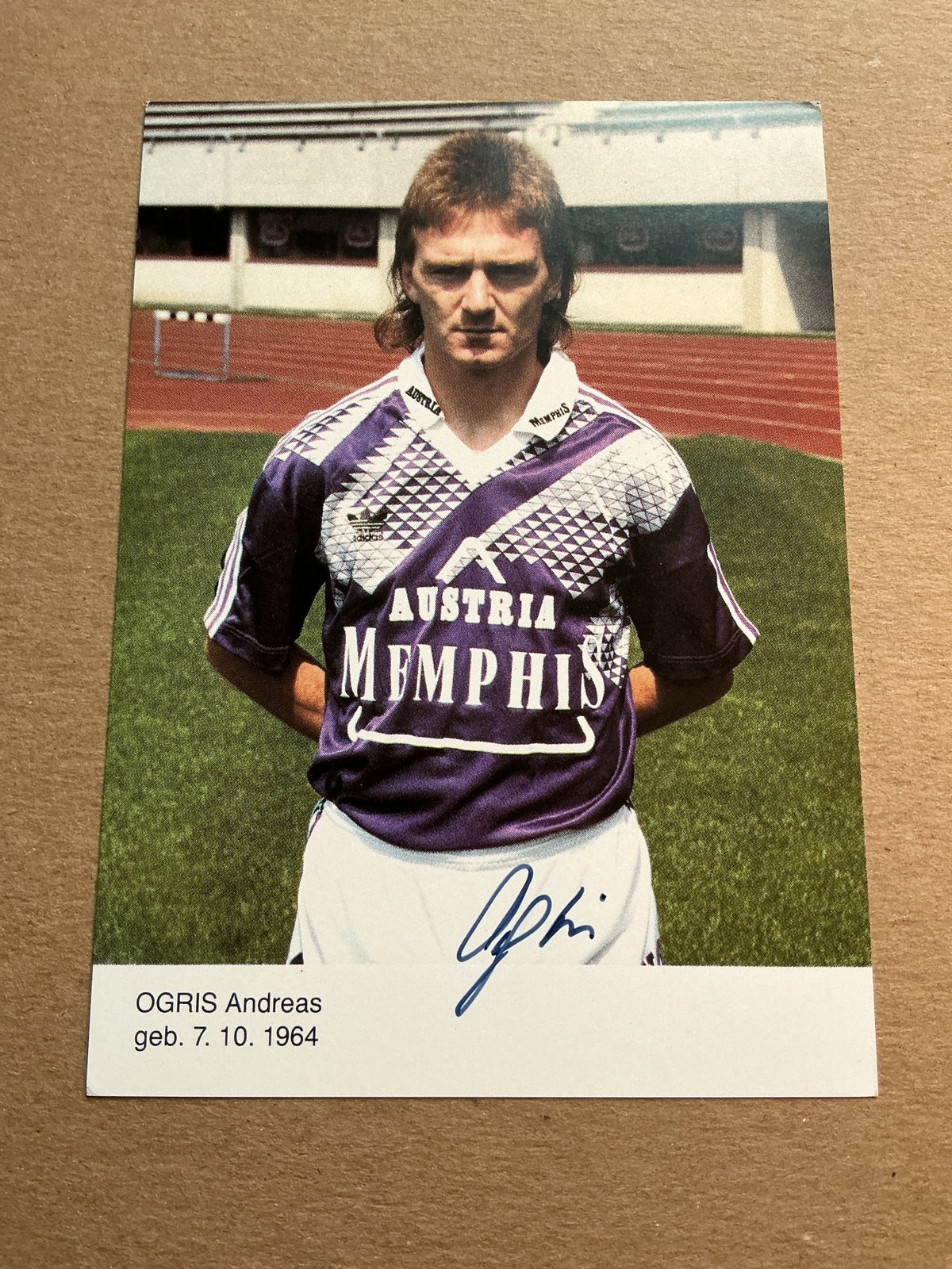 Andreas Ogris, Austria 🇦🇹 Austria Wien 1991/92 hand signed - Autographs-World