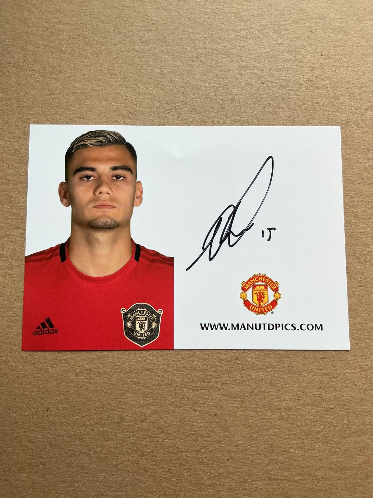 Andreas Pereira, Brazil 🇧🇷 Manchester United FC 2019/20 hand signed - Autographs-World