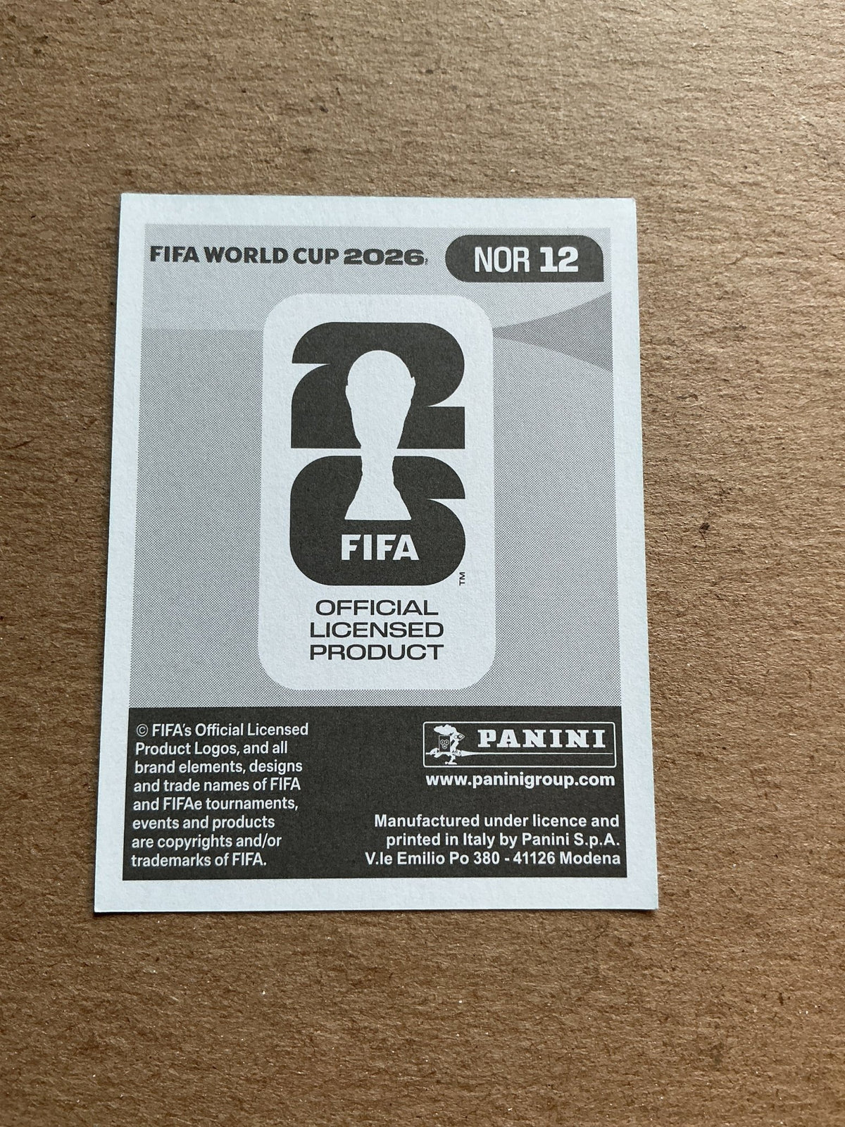 Andreas Schjelderup, Norway 🇳🇴 FIFA World Cup 2026 Panini hand signed - Autographs-World