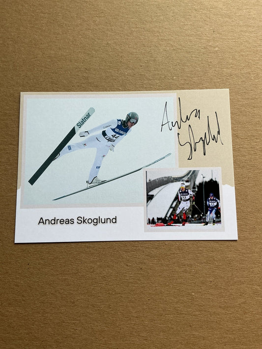 Andreas Skoglund, Norway 🇳🇴 Nordic Combined Winter 2025/26 hand signed - Autographs-World