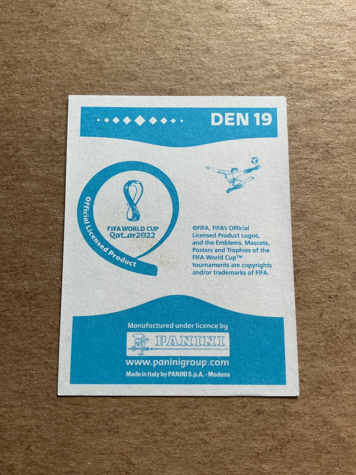 Andreas Skov Olsen, Denmark 🇩🇰 FIFA World Cup 2022 Panini hand signed - Autographs-World