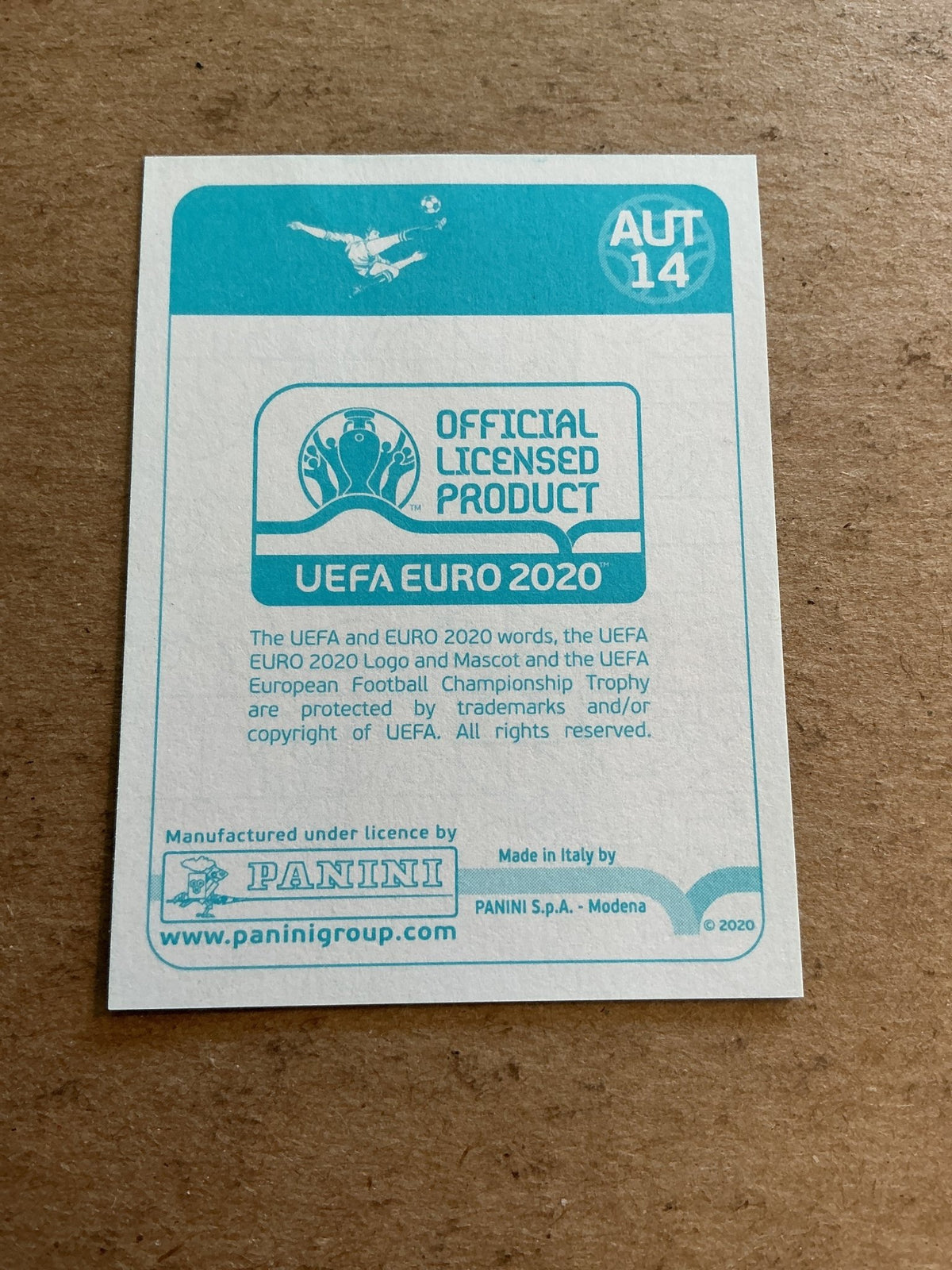 Andreas Ulmer, Austria 🇦🇹 UEFA Euro 2020 Panini hand signed - Autographs-World